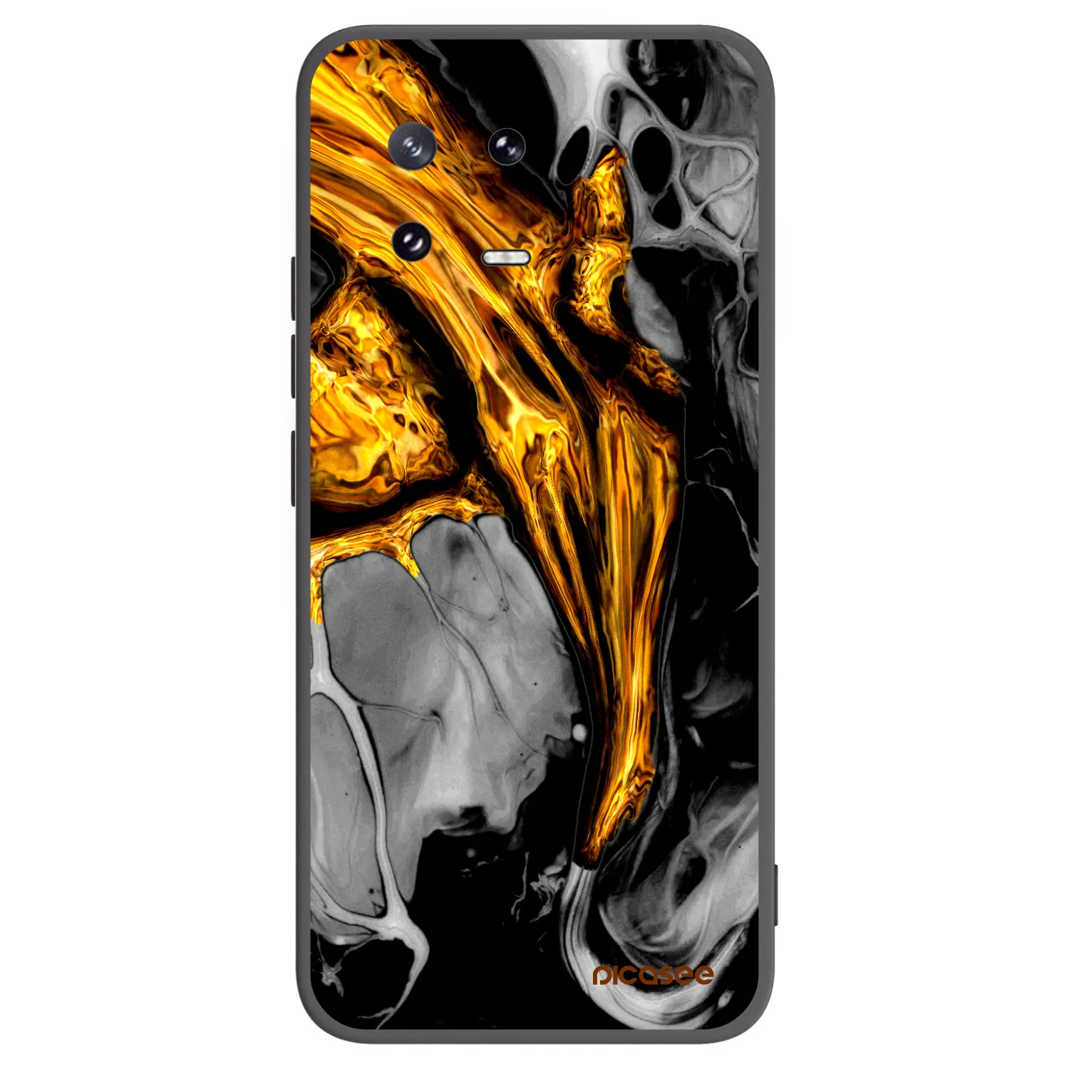 Picasee husă neagră din silicon pentru Xiaomi 13 Pro - Black Gold