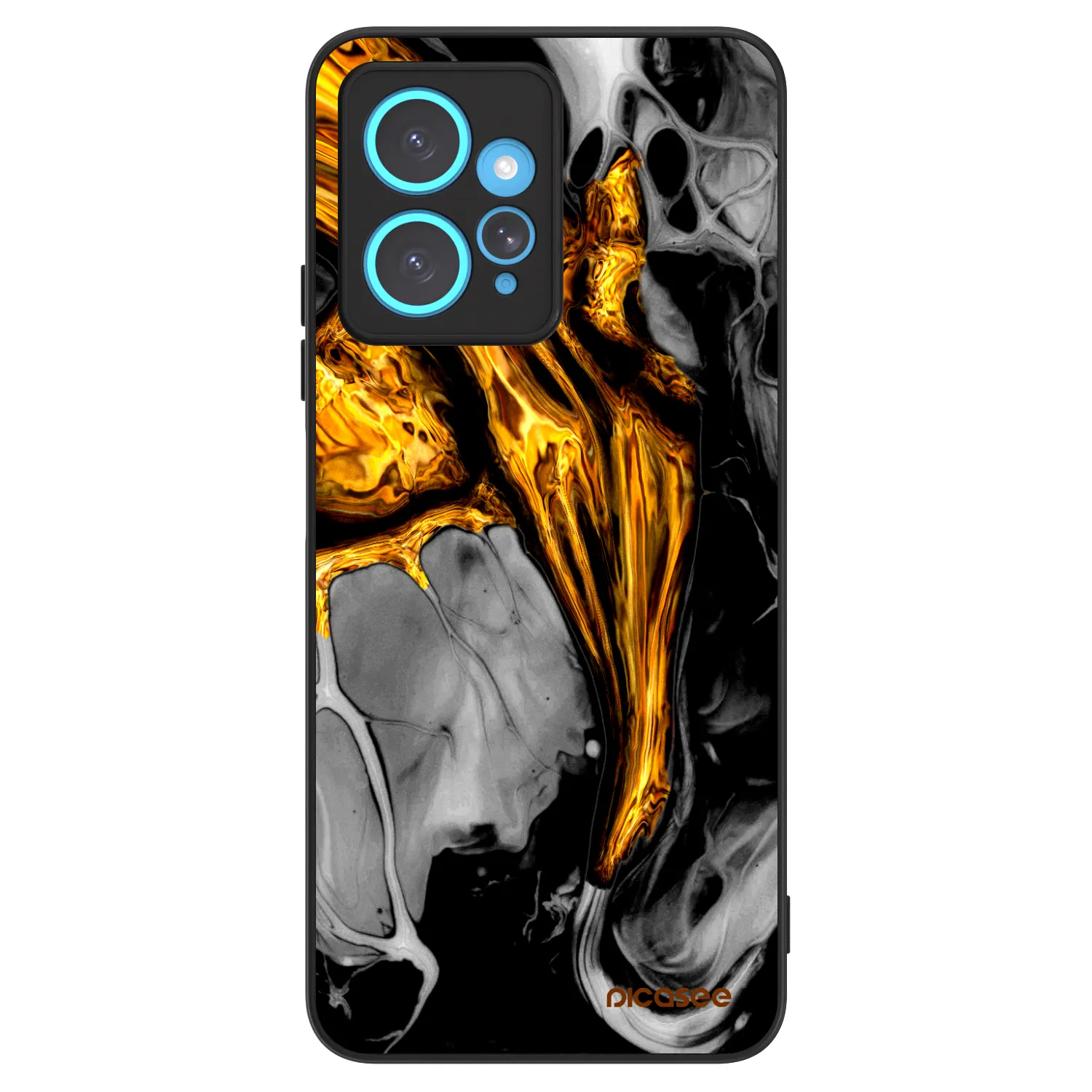 Picasee ULTIMATE CASE pentru Xiaomi Redmi Note 12 4G - Black Gold