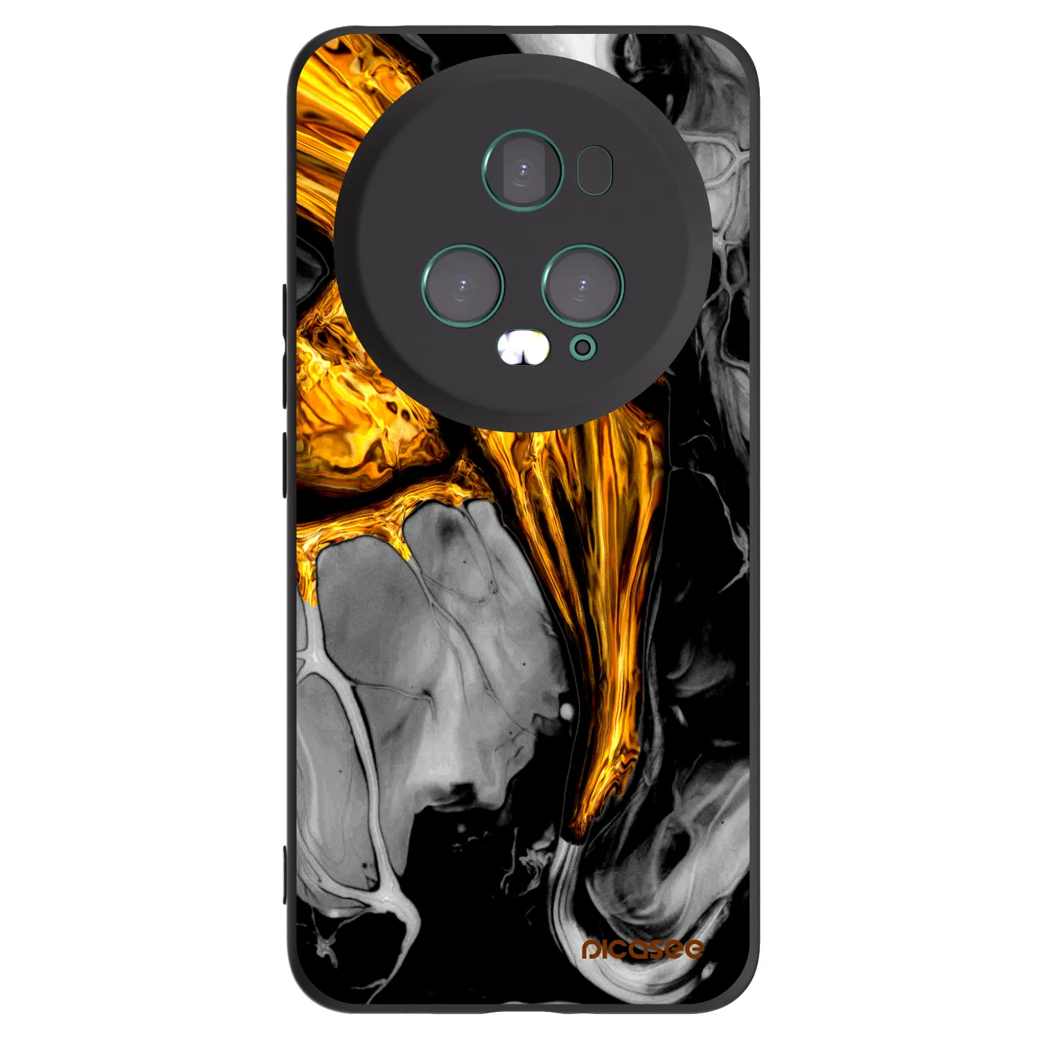 Picasee husă neagră din silicon pentru Honor Magic5 Pro - Black Gold