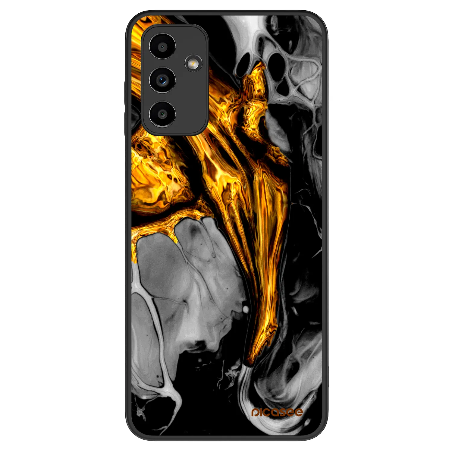 Picasee ULTIMATE CASE pentru Samsung Galaxy A04s A047F - Black Gold
