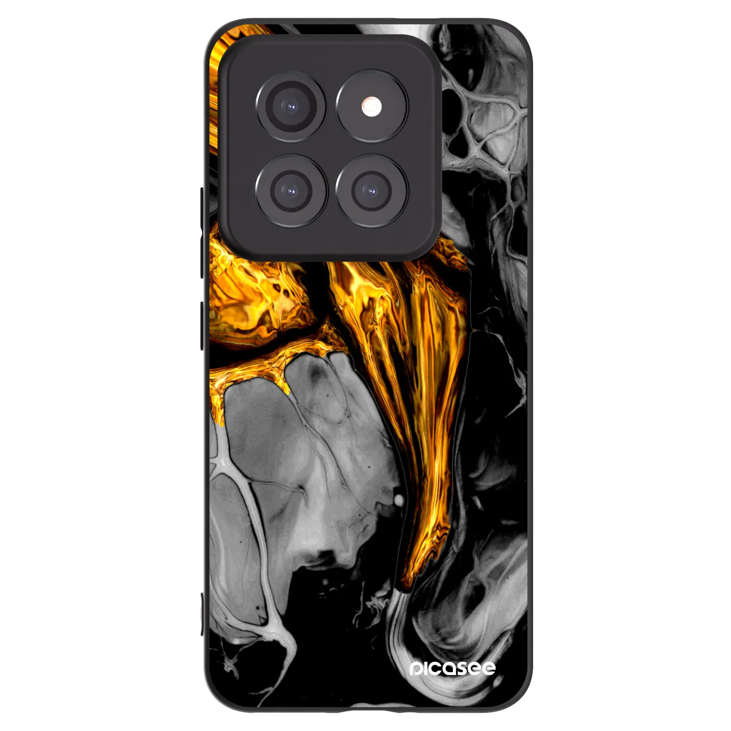 Picasee husă neagră din silicon pentru Xiaomi 14 Pro - Black Gold