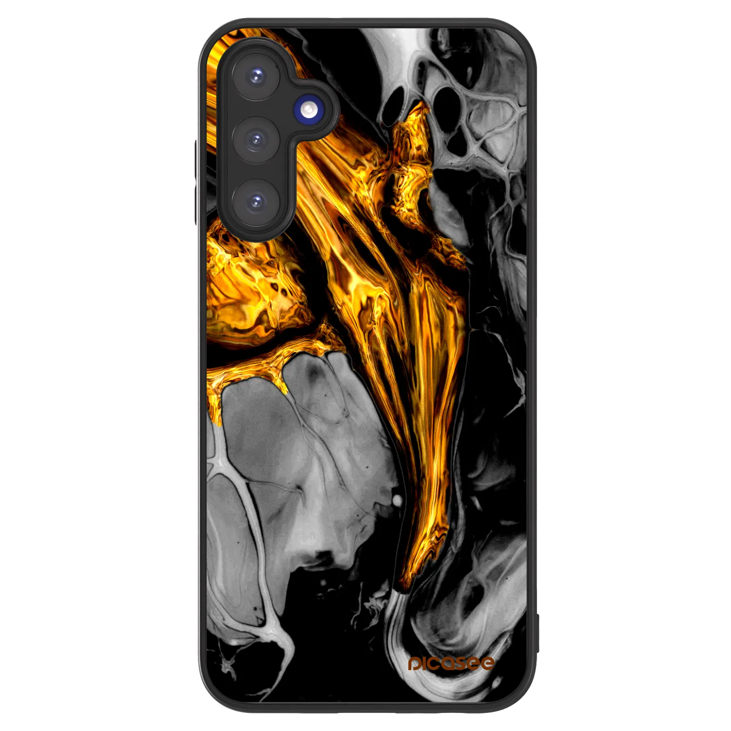 Picasee ULTIMATE CASE pentru Samsung Galaxy A15 A155F 4G - Black Gold