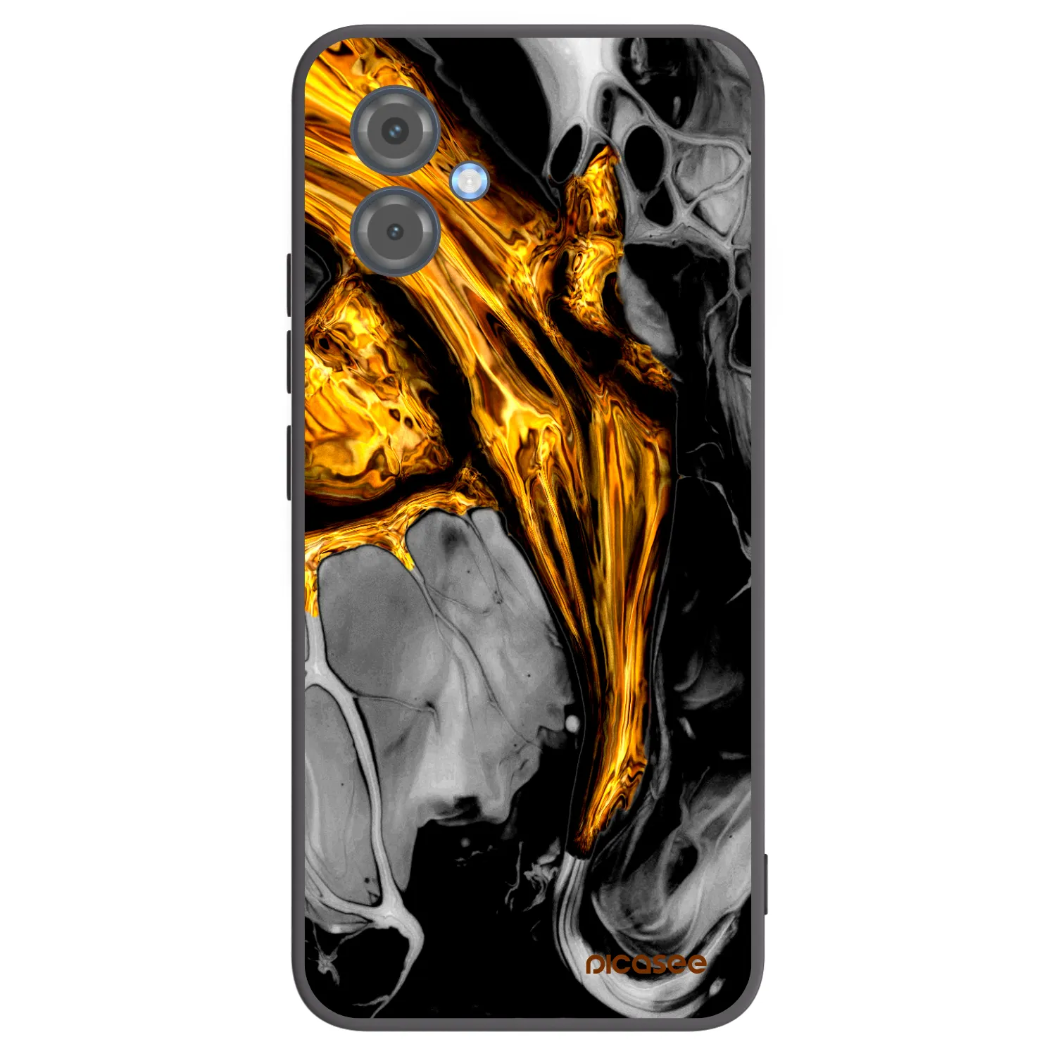 Picasee husă neagră din silicon pentru Motorola Moto G14 - Black Gold