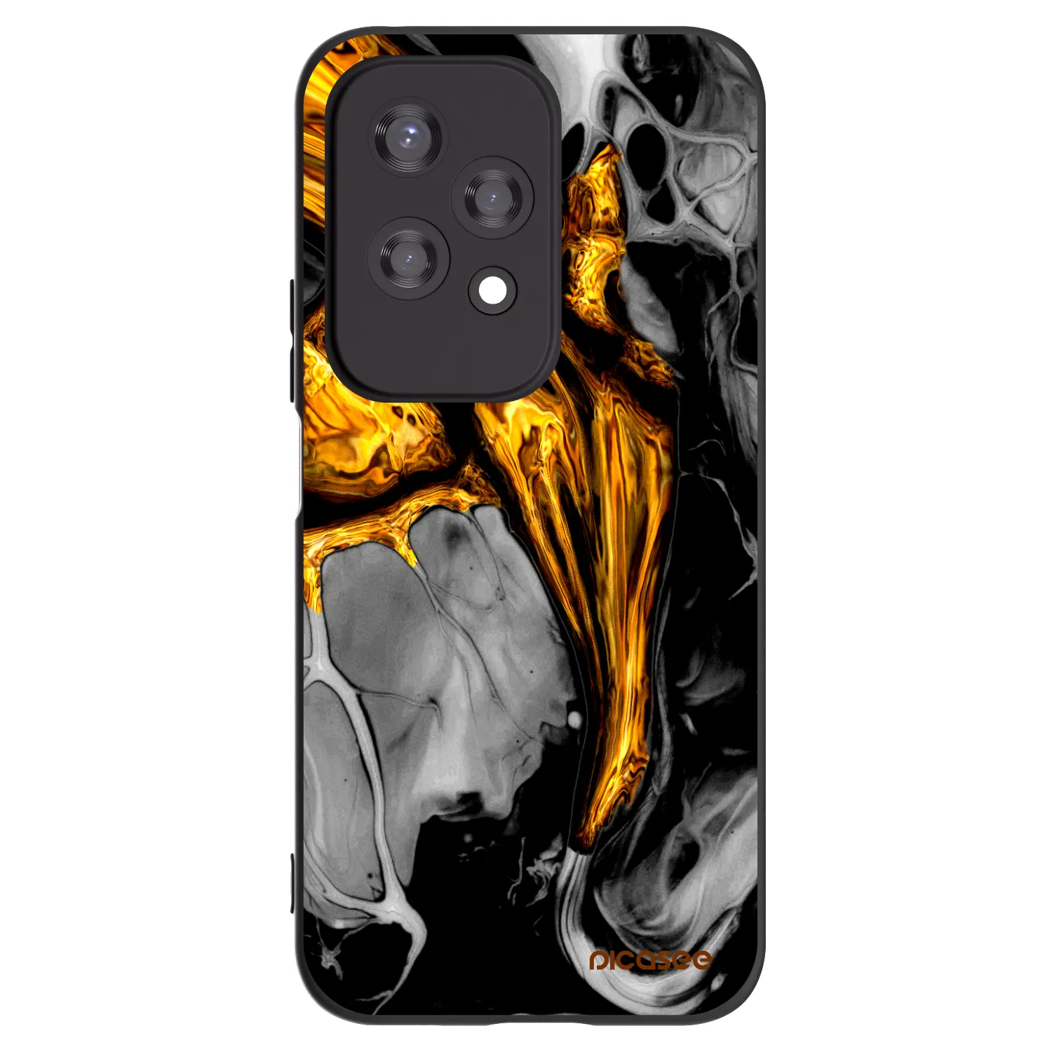 Picasee husă neagră din silicon pentru Honor 200 Lite - Black Gold