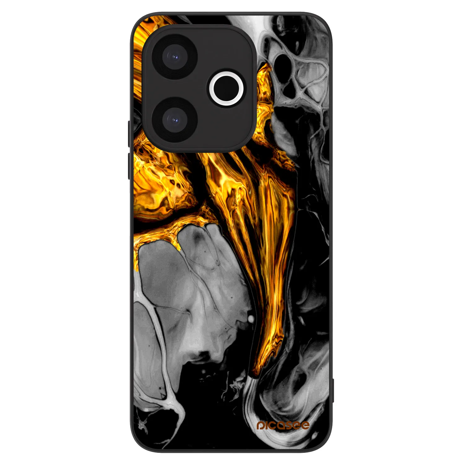 Picasee ULTIMATE CASE pentru Xiaomi Redmi 13 4G - Black Gold