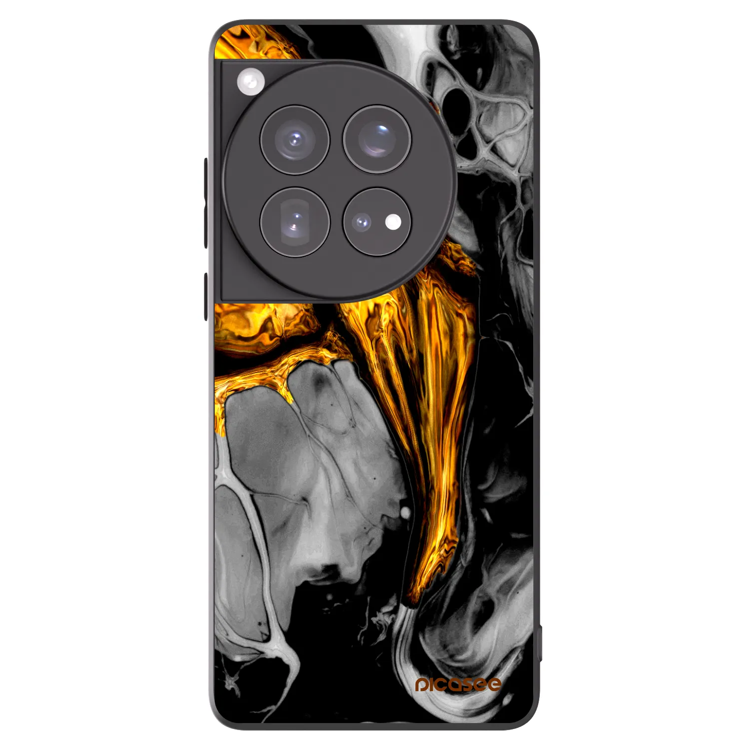 Picasee husă neagră din silicon pentru OnePlus 12 5G - Black Gold