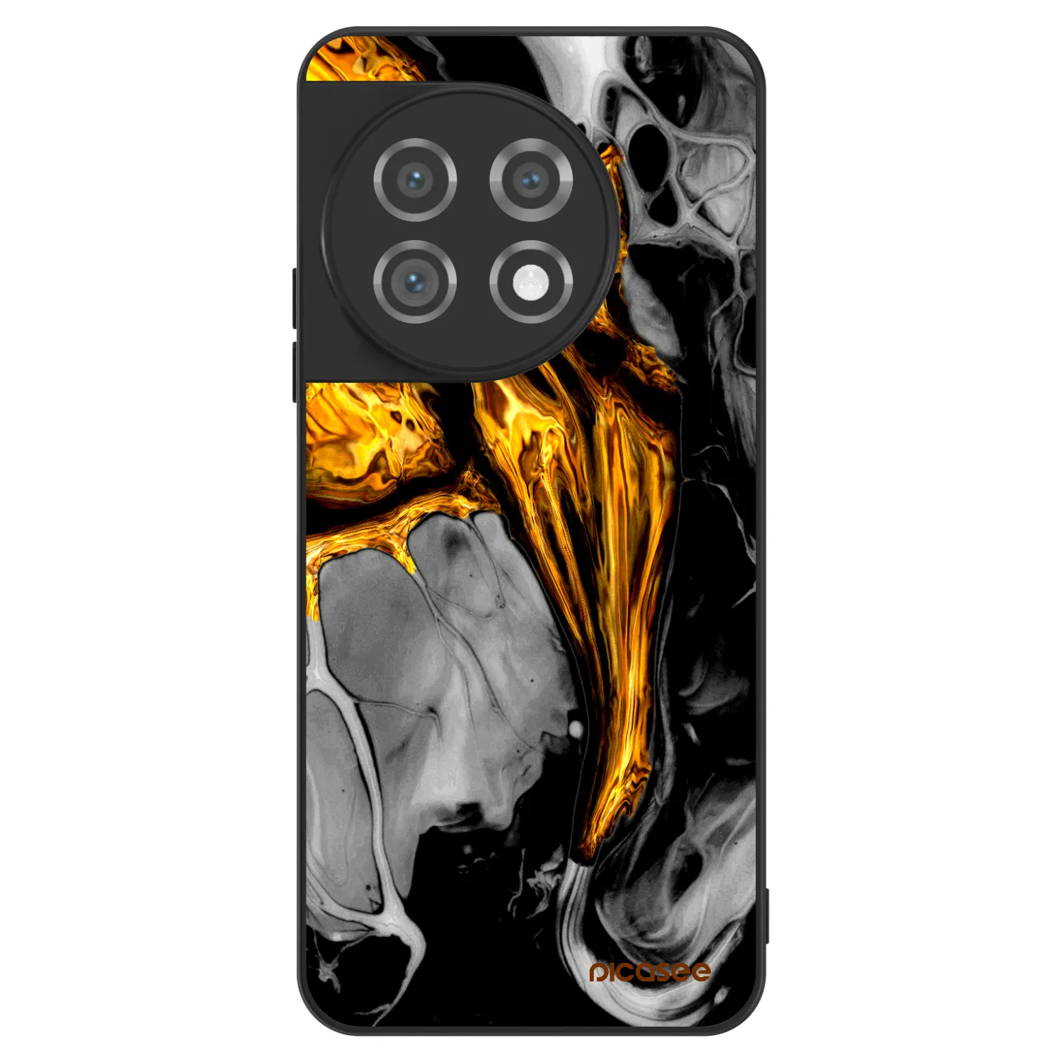 Picasee ULTIMATE CASE pentru OnePlus 11 5G - Black Gold