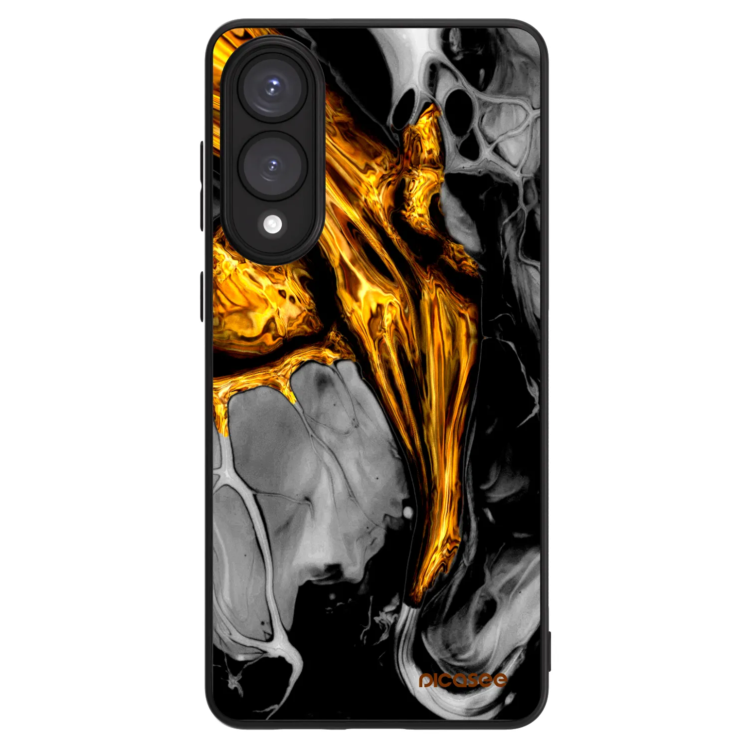 Picasee ULTIMATE CASE PowerShare pentru Samsung Galaxy S25 Edge 5G - Black Gold