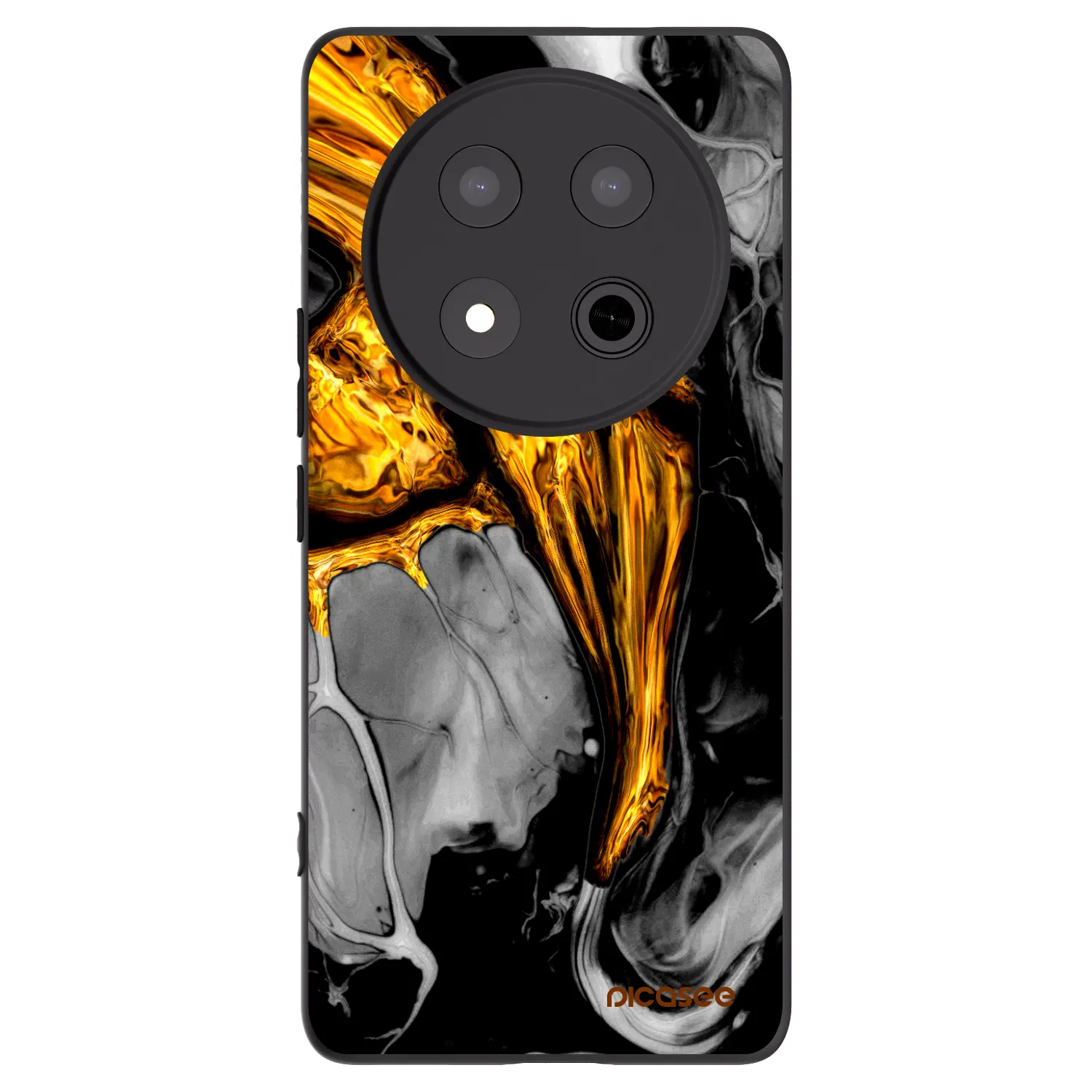 Picasee husă neagră din silicon pentru Honor Magic7 Lite 5G - Black Gold
