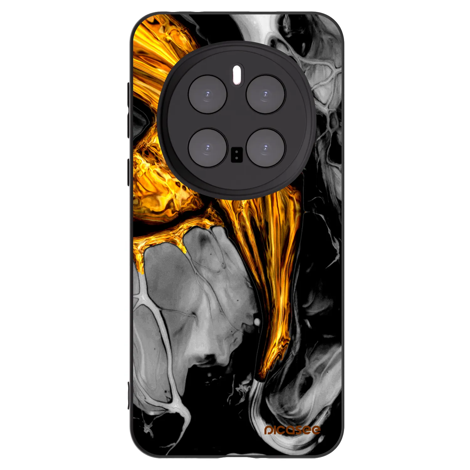 Picasee husă neagră din silicon pentru Honor Magic7 Pro 5G - Black Gold