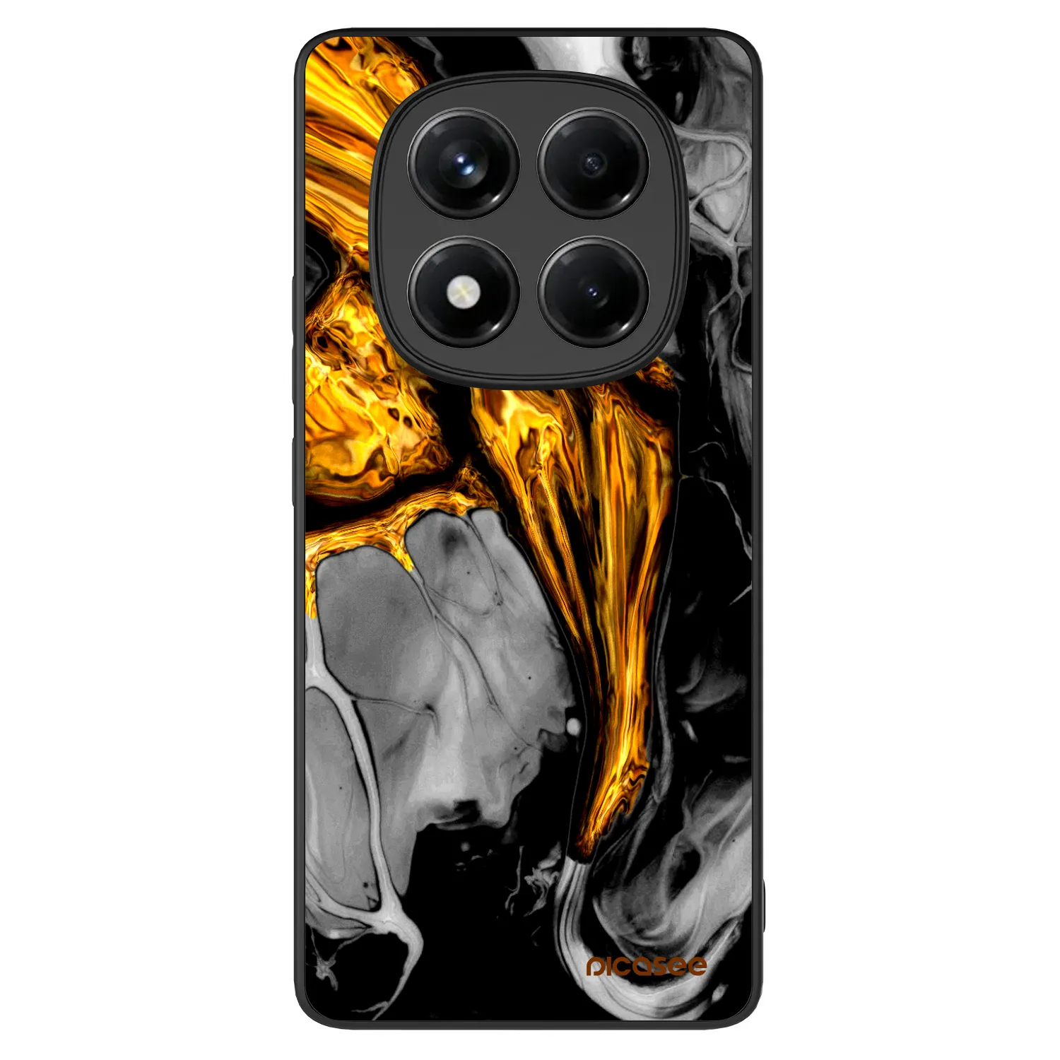 Picasee ULTIMATE CASE pentru Xiaomi Redmi Note 14 Pro 4G - Black Gold