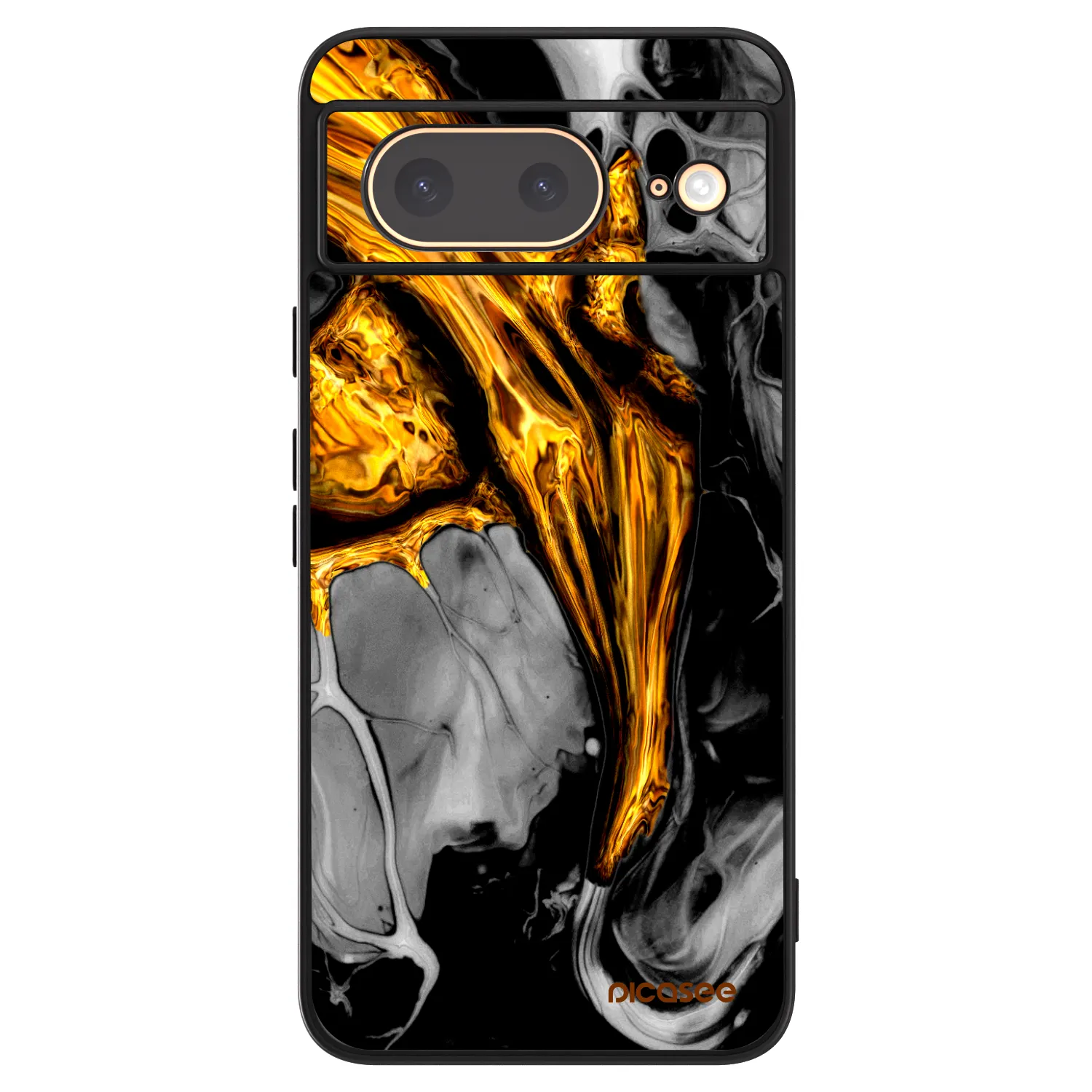 Picasee ULTIMATE CASE pentru Google Pixel 8 - Black Gold