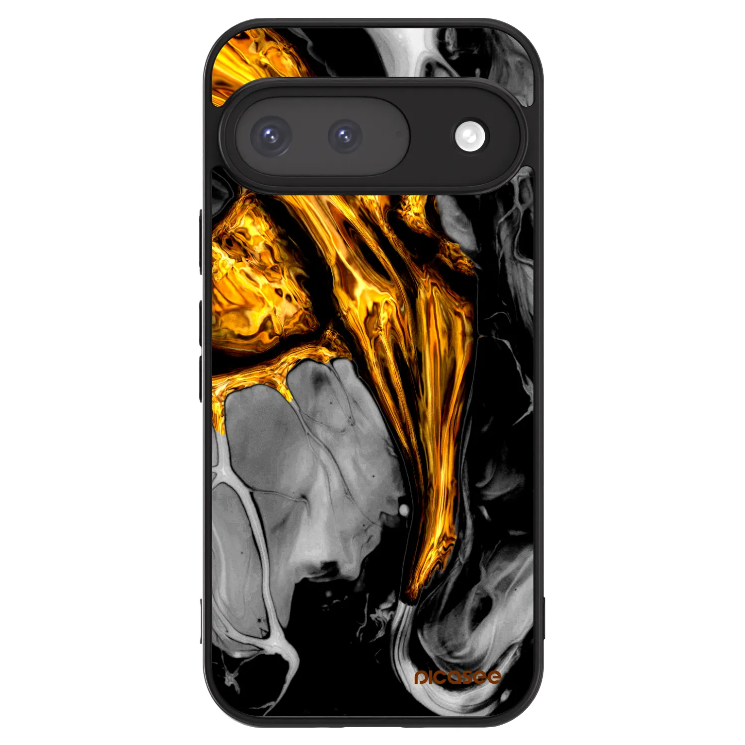 Picasee ULTIMATE CASE pentru Google Pixel 9 - Black Gold
