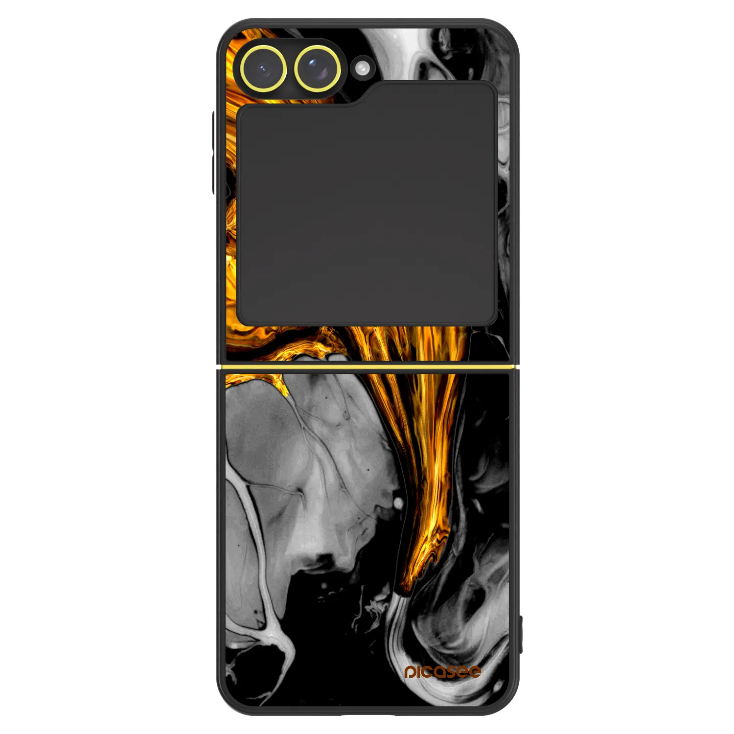 Picasee ULTIMATE CASE pentru Samsung Galaxy Z Flip6 5G - Black Gold