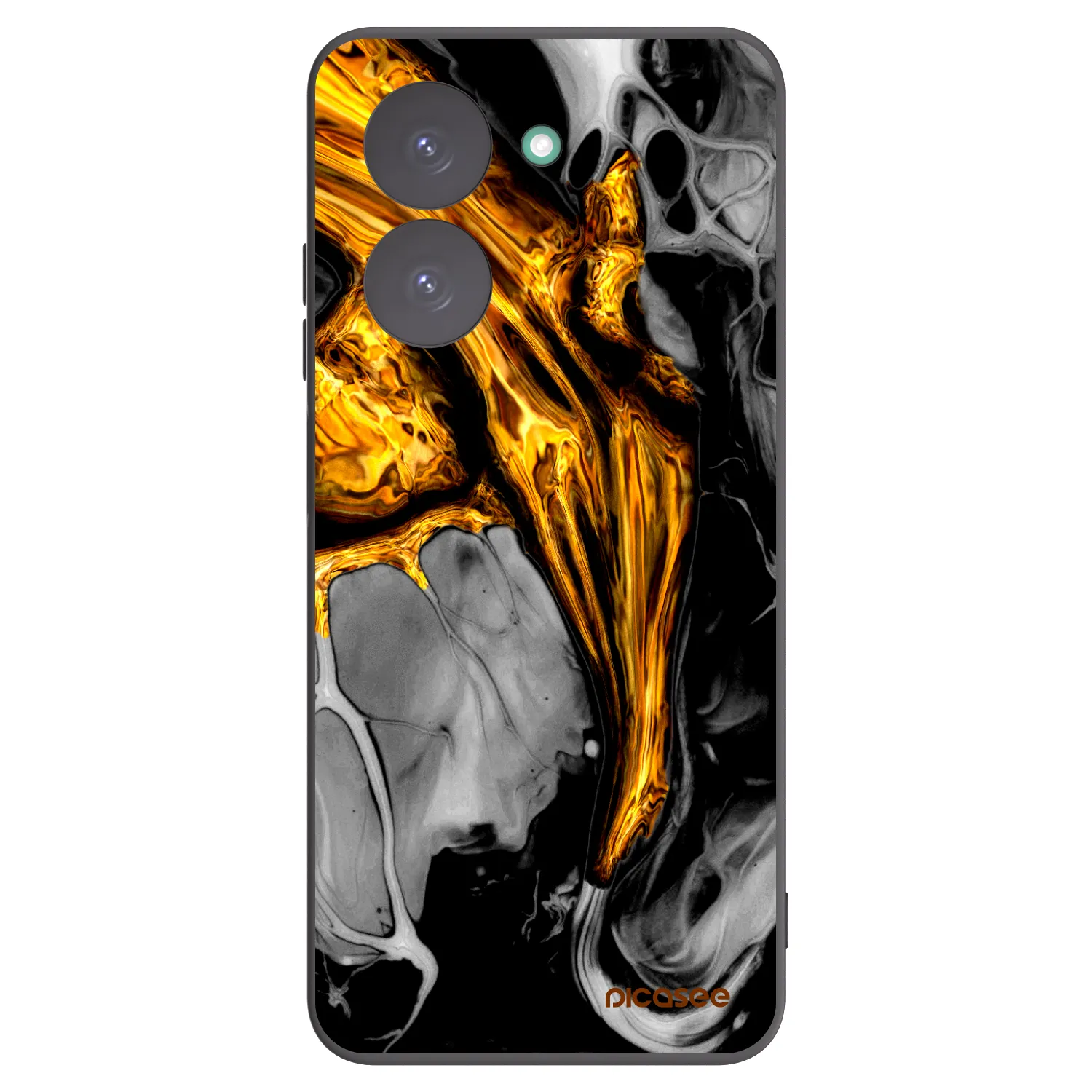 Picasee husă neagră din silicon pentru Xiaomi Redmi A5 - Black Gold