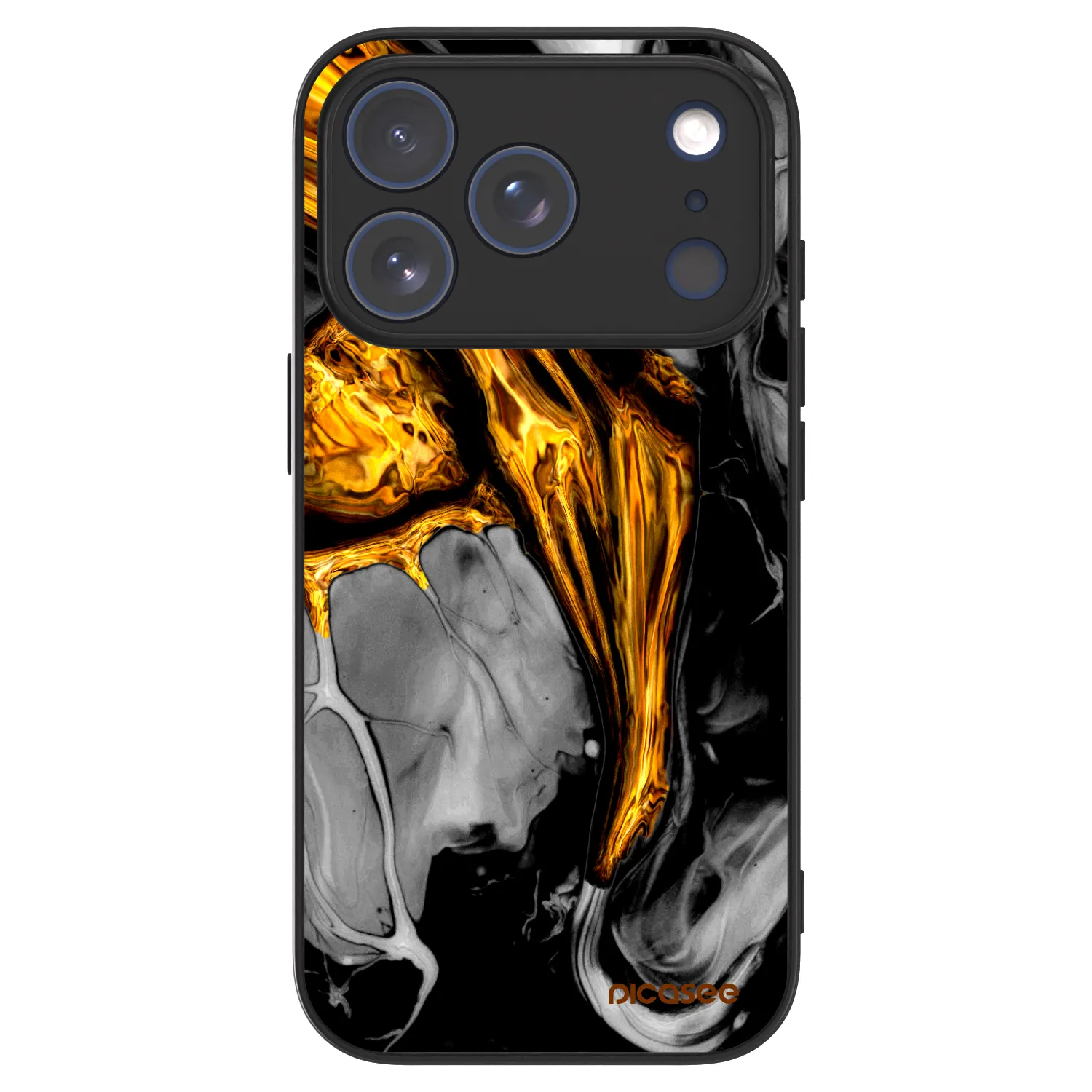 Picasee ULTIMATE CASE pentru Apple iPhone 17 Pro - Black Gold