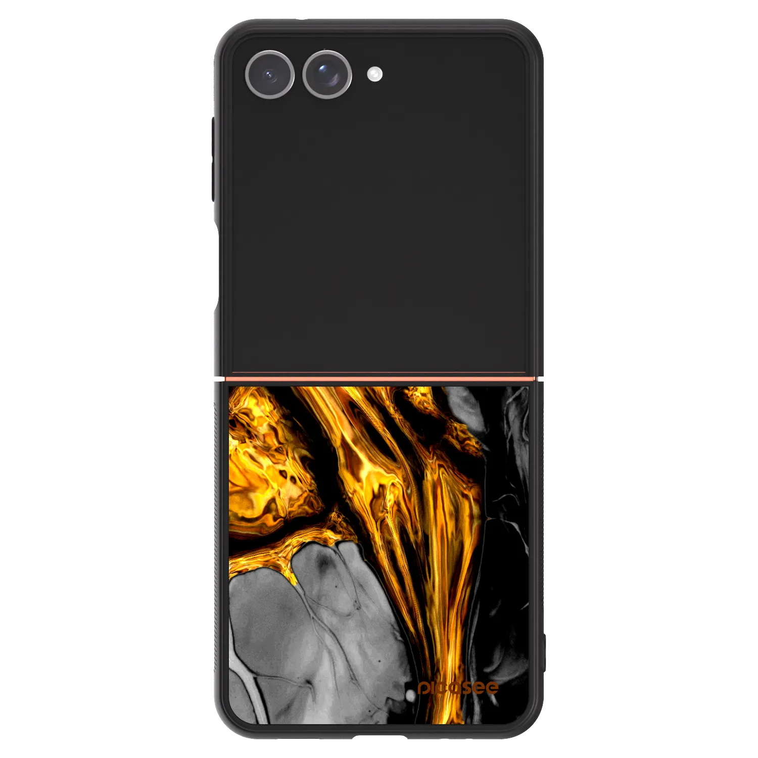Picasee ULTIMATE CASE pentru Samsung Galaxy Z Flip7 5G - Black Gold
