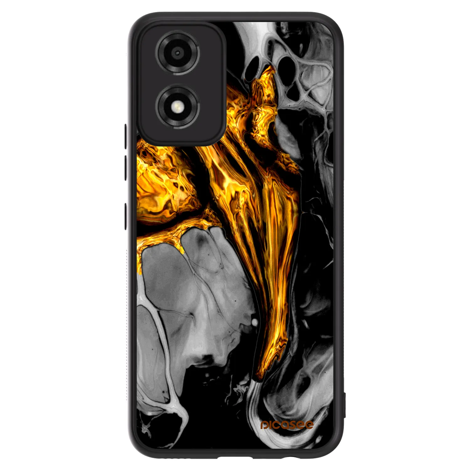 Picasee ULTIMATE CASE pentru Motorola Moto E14 - Black Gold