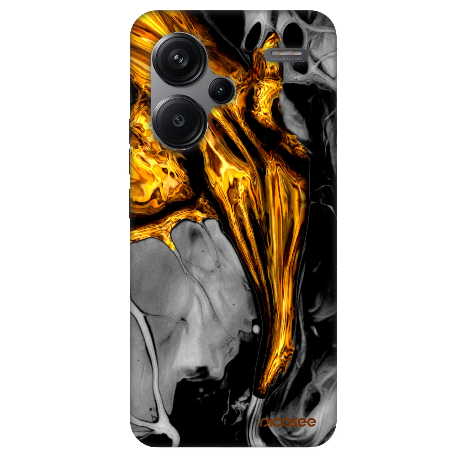 Picasee Fashion Case pentru Xiaomi Redmi Note 13 Pro+ 5G - Black Gold