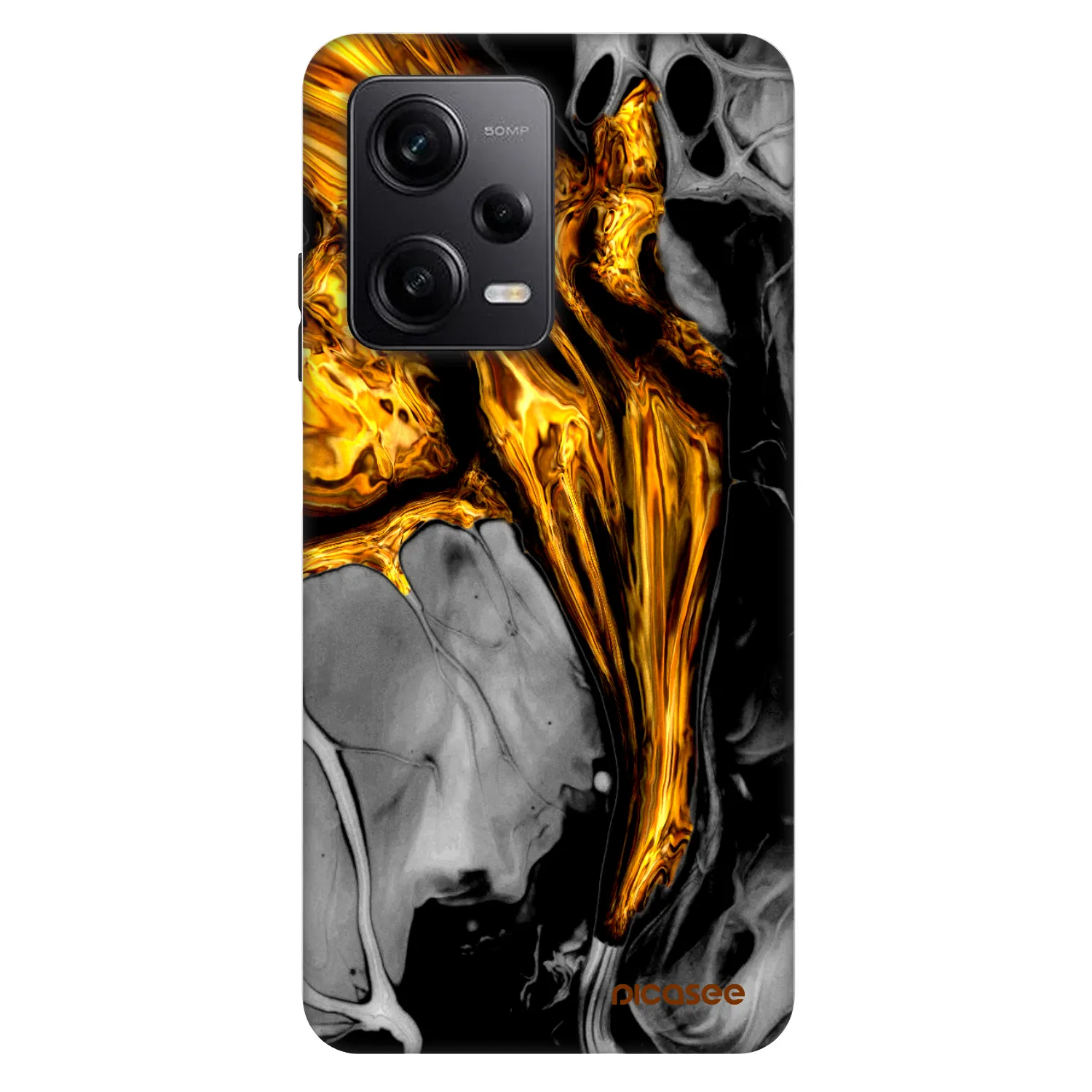 Picasee Fashion Case pentru Xiaomi Redmi Note 12 Pro 5G - Black Gold