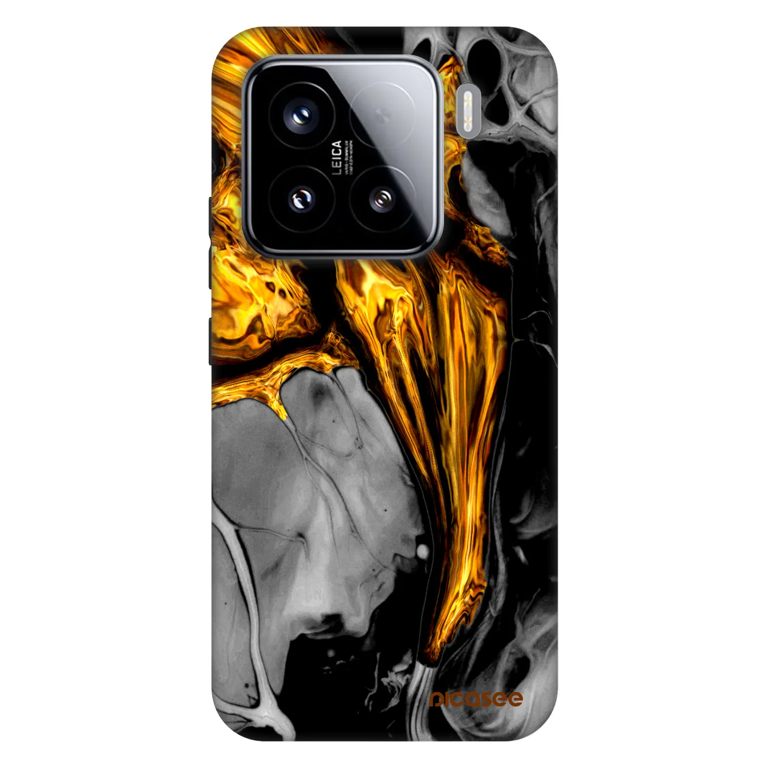 Picasee Fashion Case pentru Xiaomi 15 - Black Gold