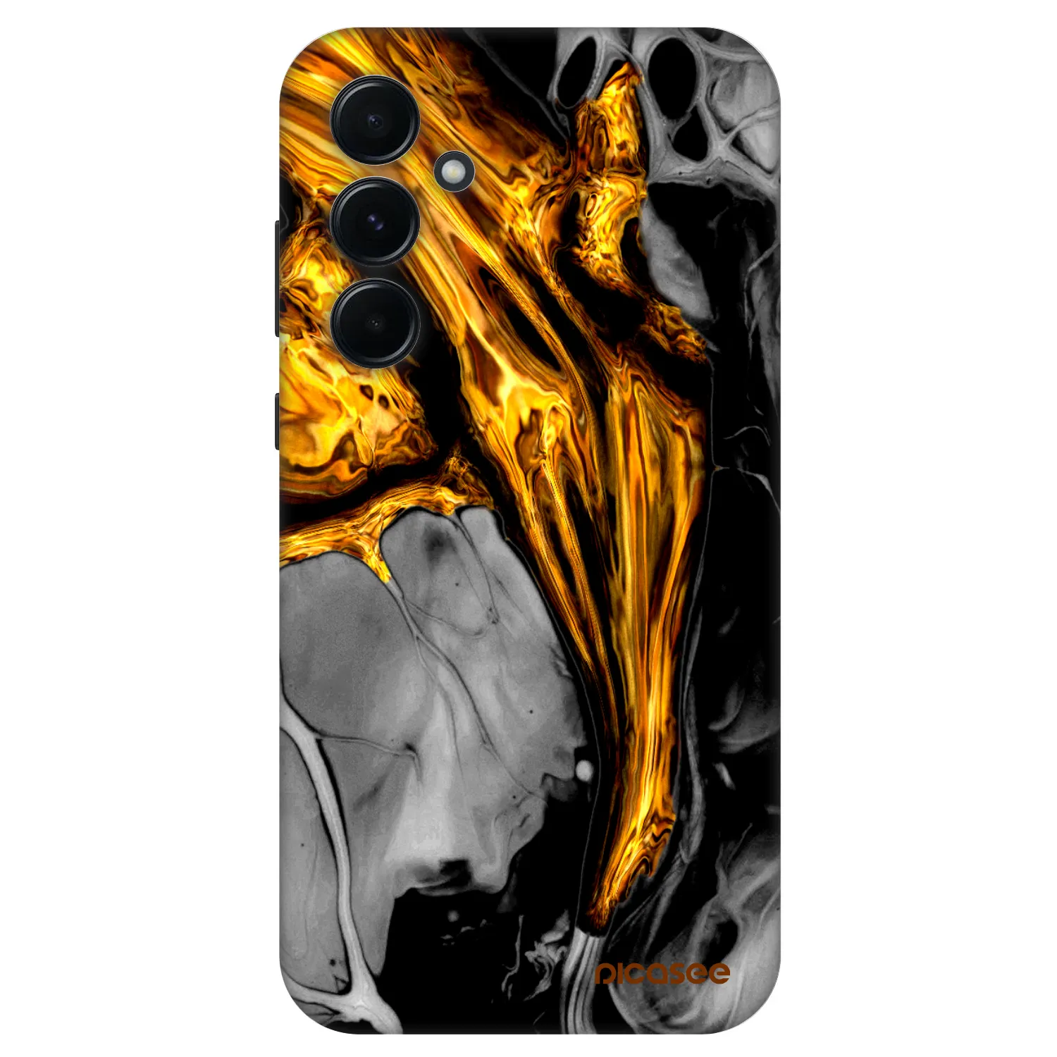 Picasee Fashion Case pentru Samsung Galaxy A55 5G A556B - Black Gold