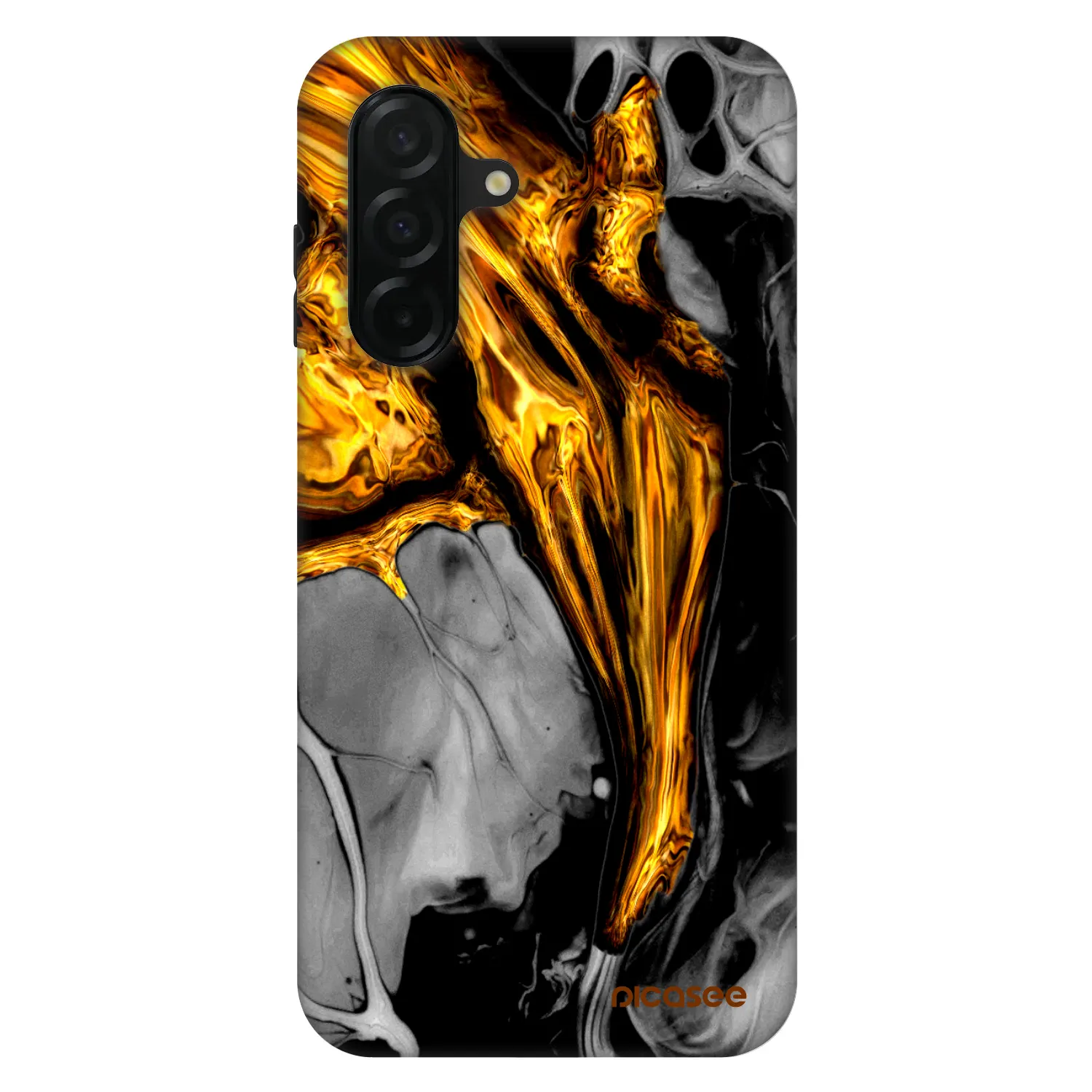 Picasee Fashion Case pentru Samsung Galaxy A26 5G A266B - Black Gold