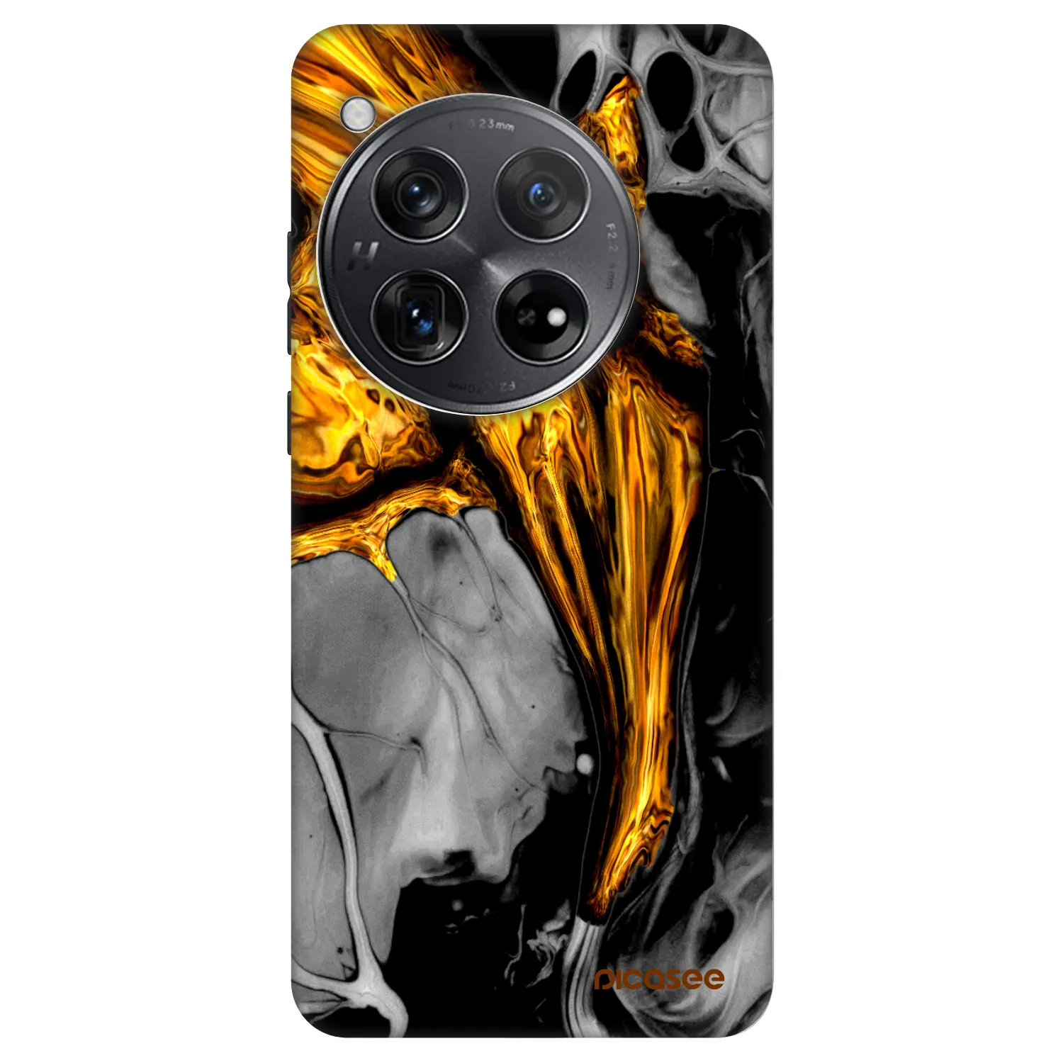 Picasee Fashion Case pentru OnePlus 12 5G - Black Gold