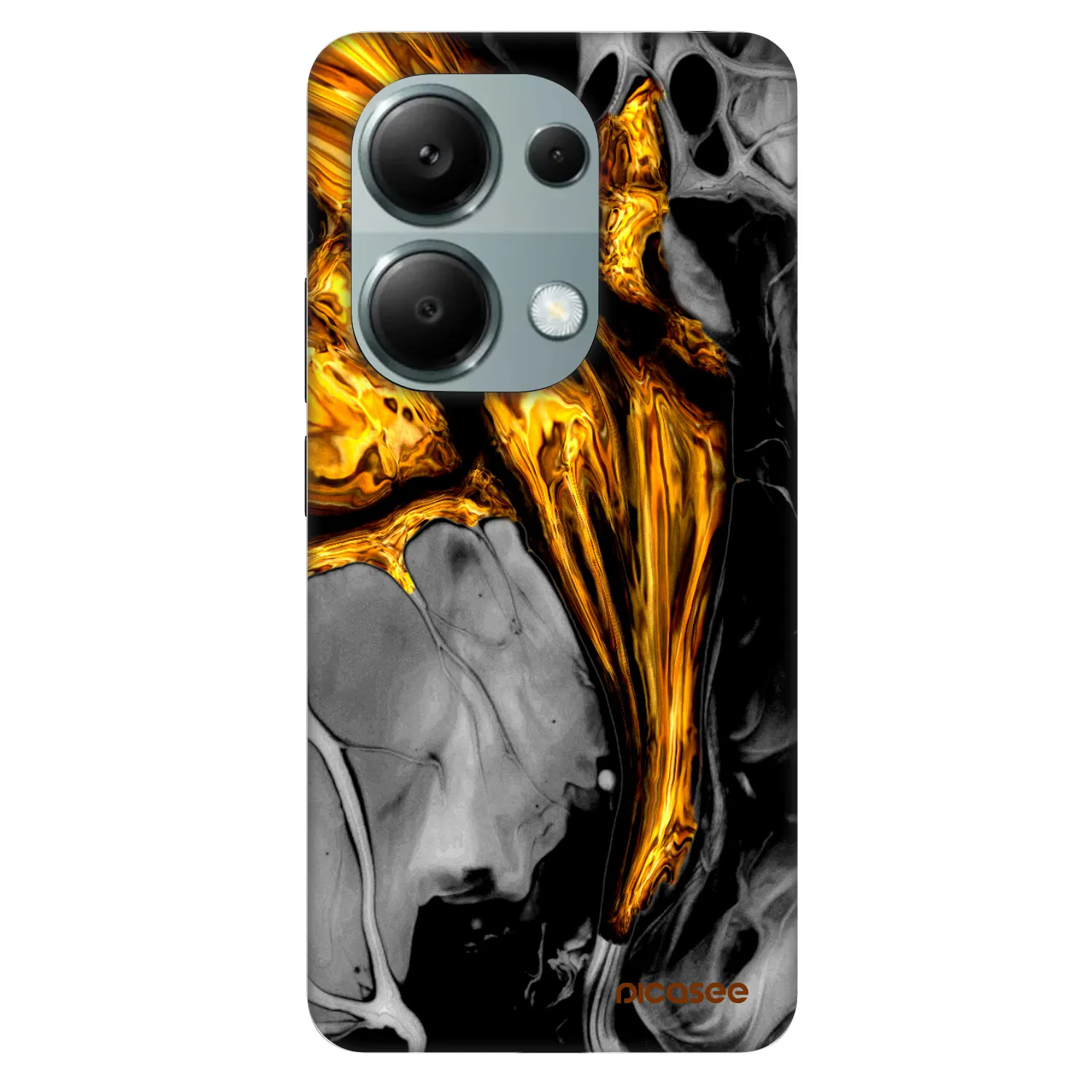 Picasee Fashion Case pentru Xiaomi Redmi Note 13 Pro 4G - Black Gold
