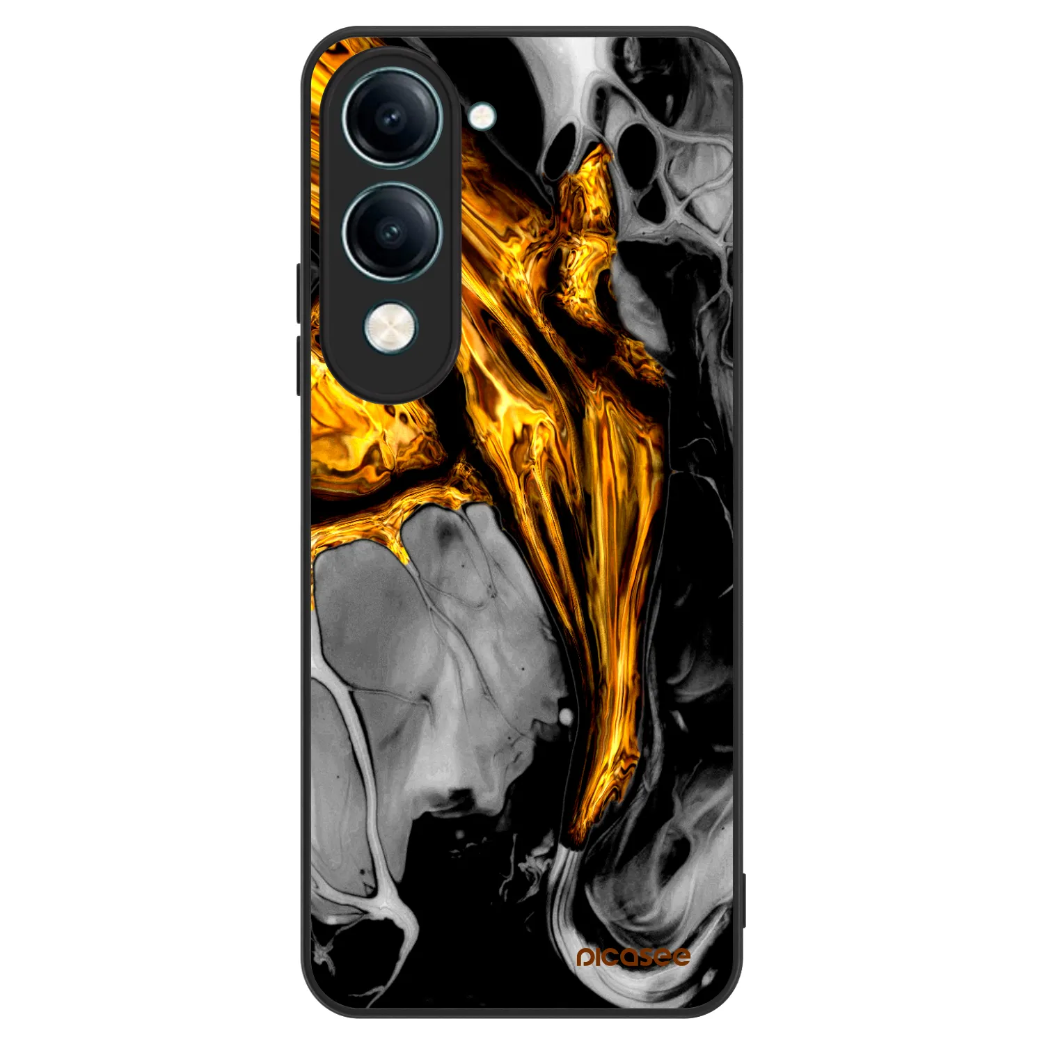 Picasee ULTIMATE CASE pentru Vivo Y29s 5G - Black Gold