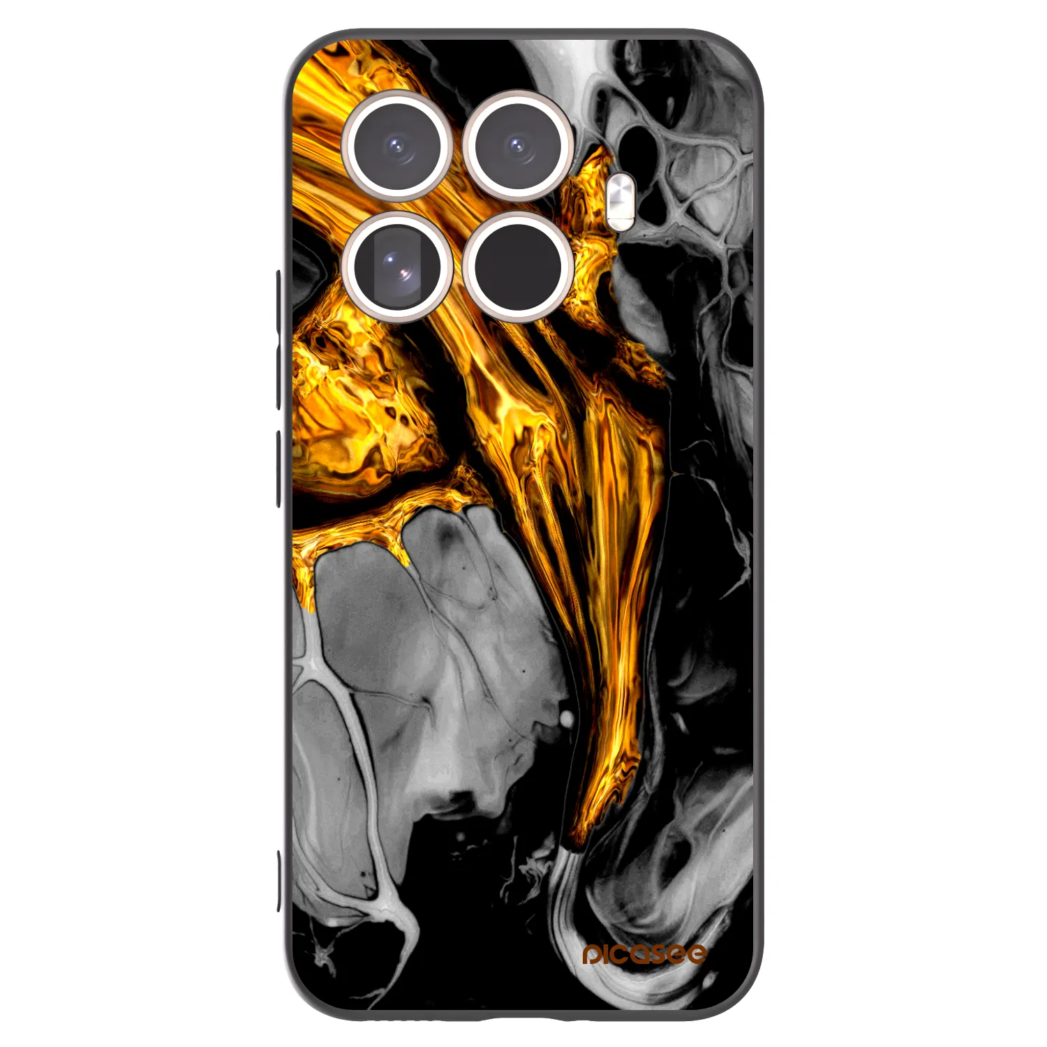 Picasee husă neagră din silicon pentru Xiaomi 15T Pro - Black Gold