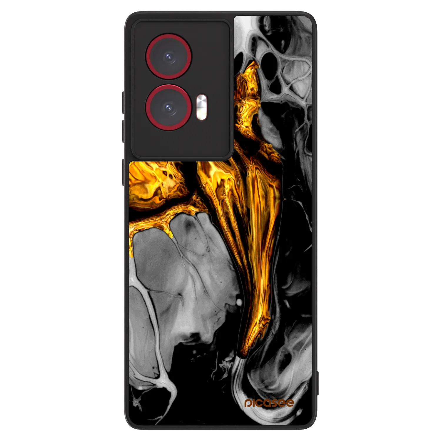 Picasee ULTIMATE CASE pentru Motorola Edge 50 Fusion - Black Gold