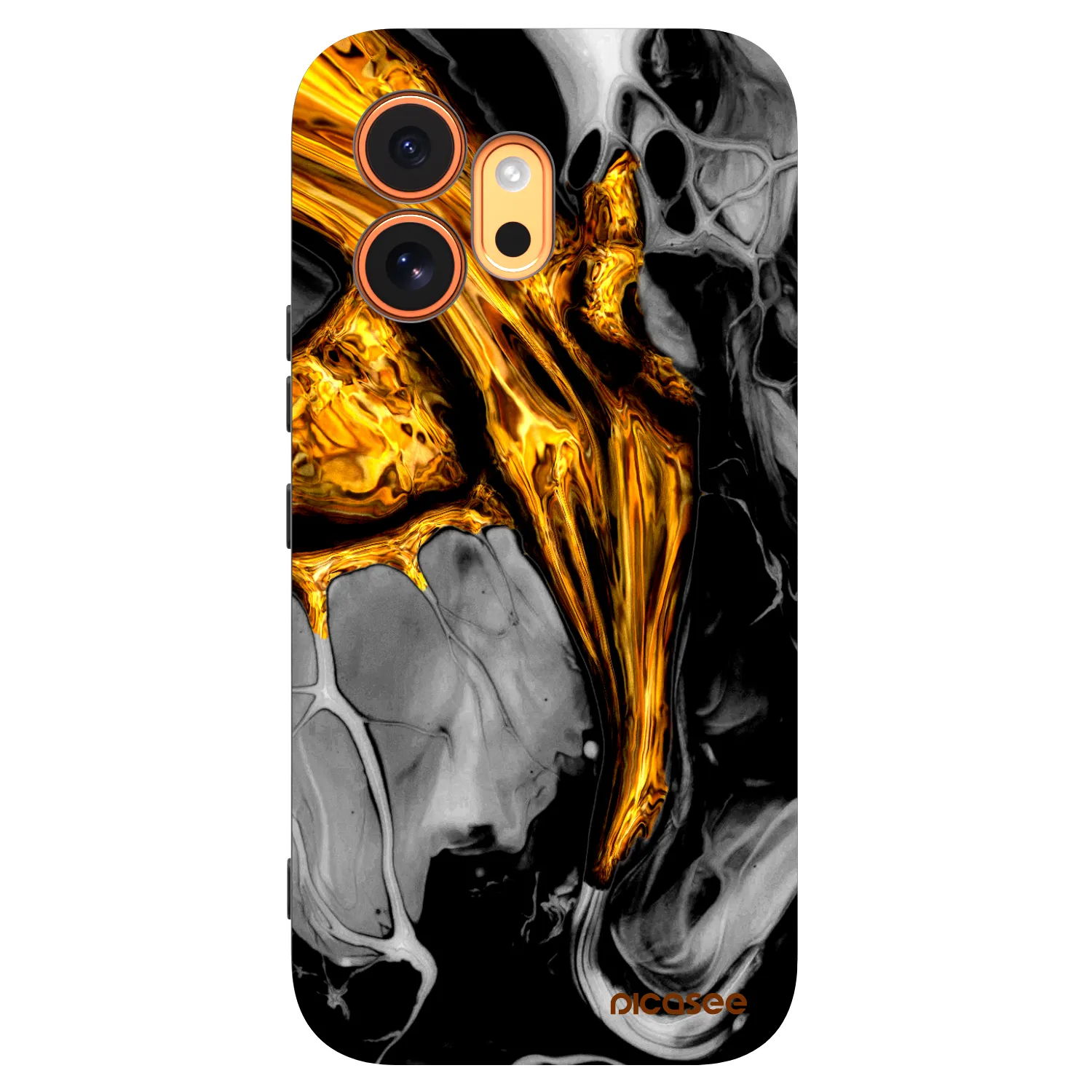 Picasee husă neagră din silicon pentru Honor 600 - Black Gold