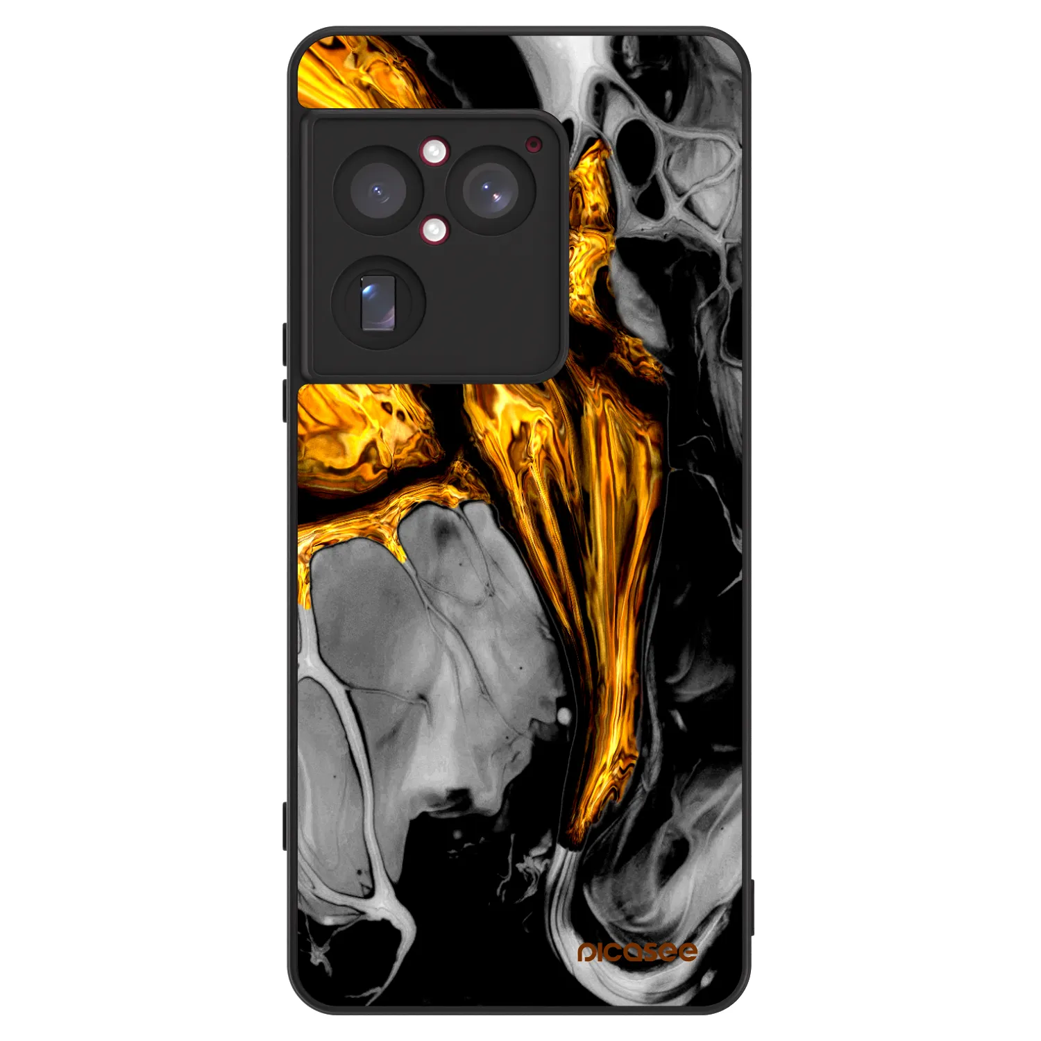 Picasee ULTIMATE CASE pentru Sony Xperia 1 VIII 5G - Black Gold