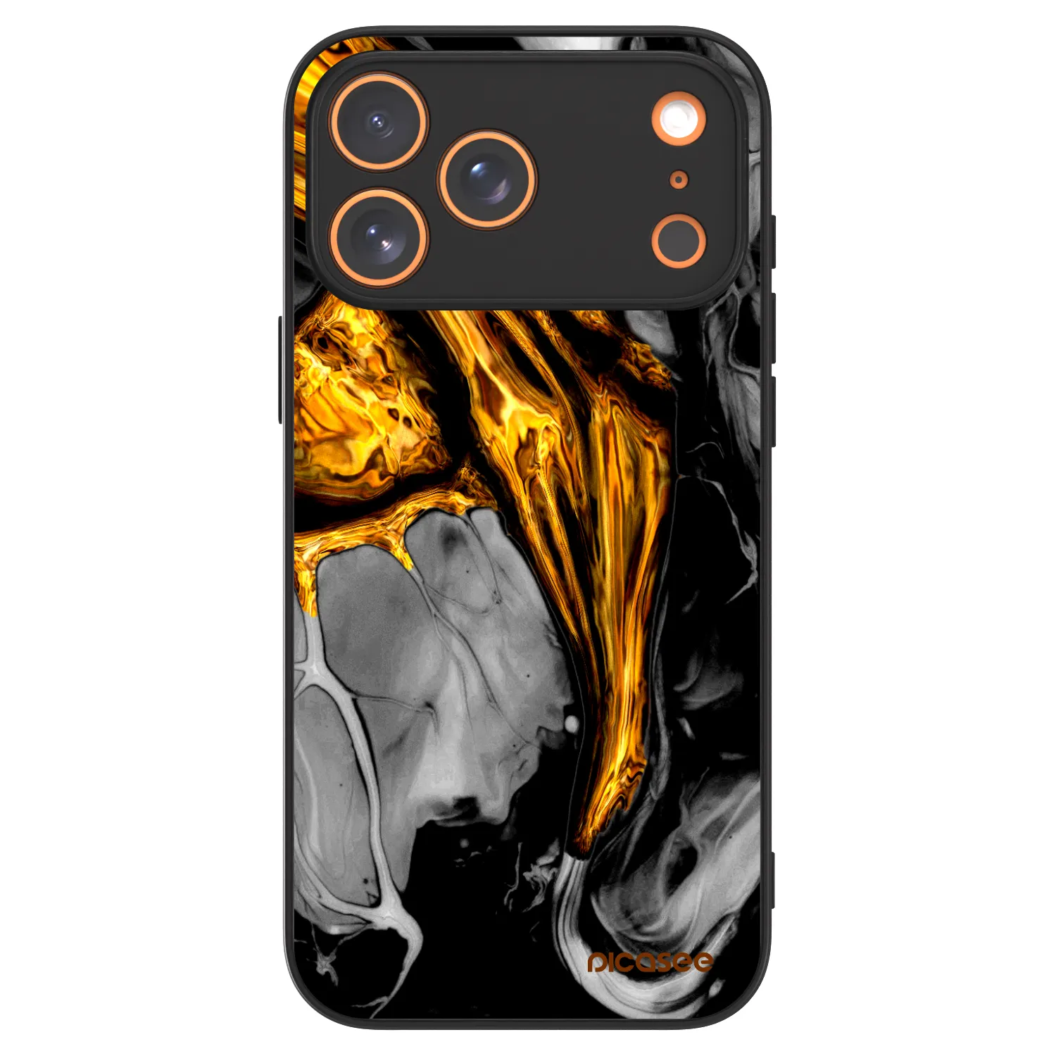 Picasee ULTIMATE CASE MagSafe pentru Apple iPhone 18 Pro Max - Black Gold