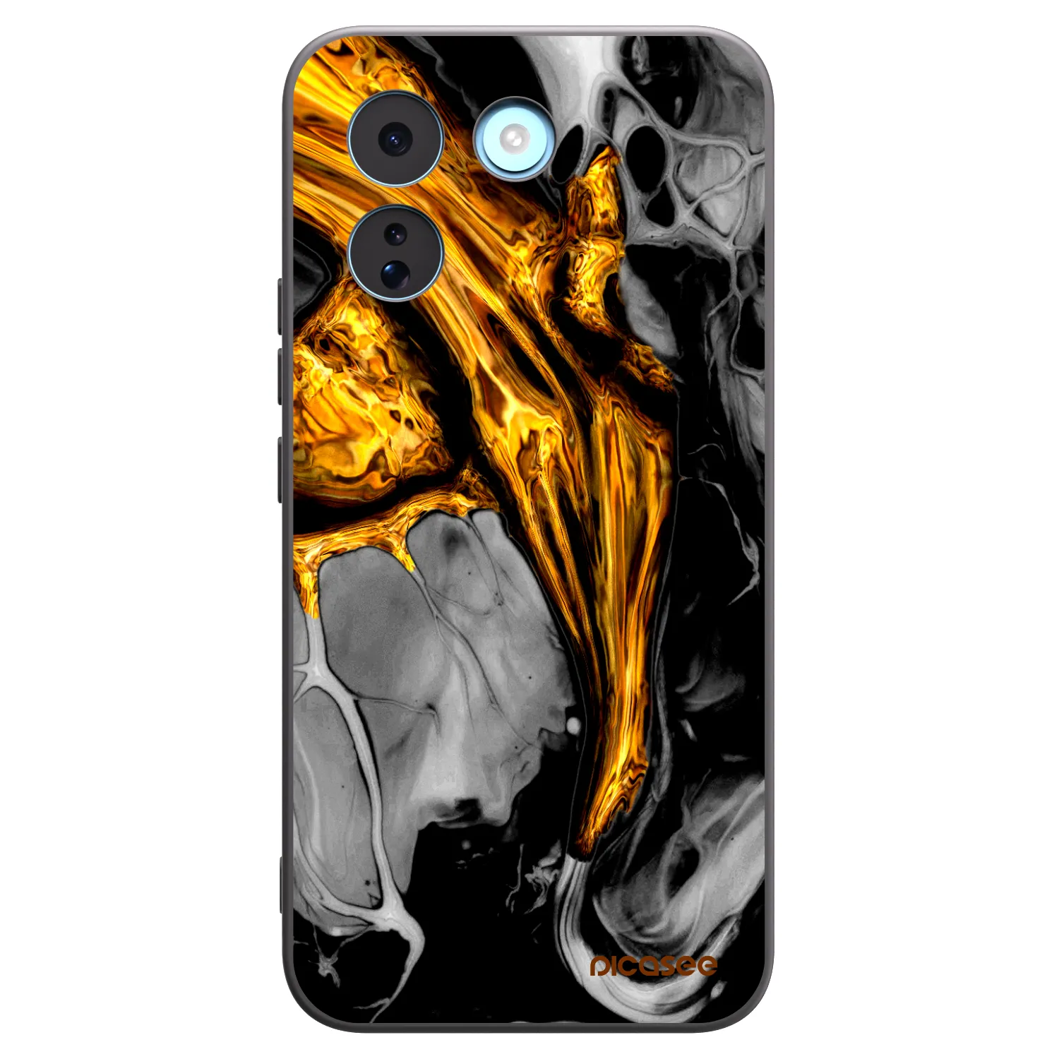 Picasee husă neagră din silicon pentru Xiaomi Redmi Note 17 Pro MAX 5G - Black Gold