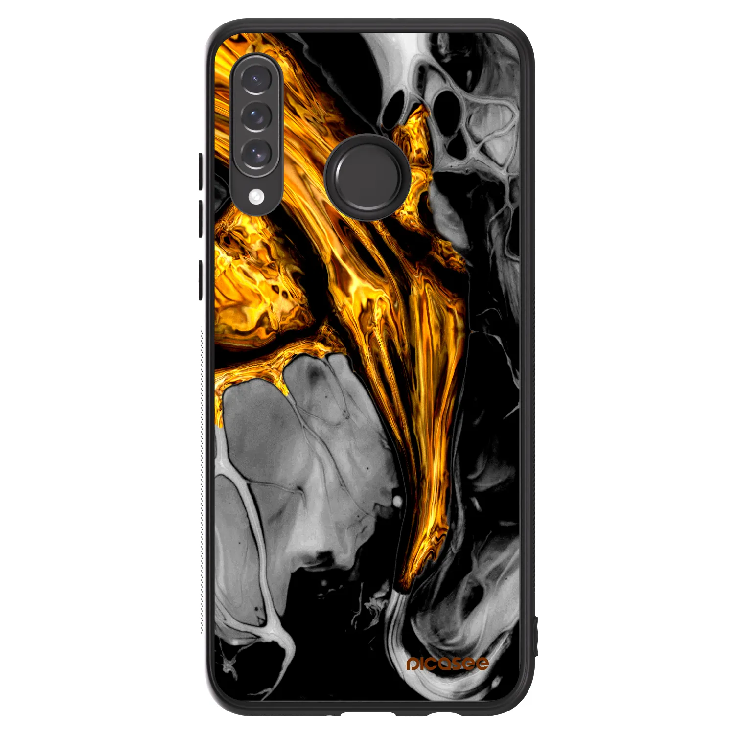 Picasee ULTIMATE CASE pentru Huawei P30 Lite - Black Gold