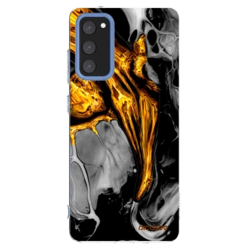 Picasee husă transparentă din silicon pentru Samsung Galaxy S20 FE - Black Gold