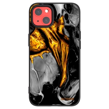 Picasee husă neagră din silicon pentru Apple iPhone 13 - Black Gold