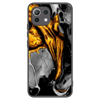 Picasee husă neagră din silicon pentru Xiaomi 11 Lite 5G NE - Black Gold