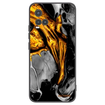 Picasee husă neagră din silicon pentru Vivo Y33s - Black Gold