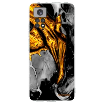 Picasee husă transparentă din silicon pentru Xiaomi Redmi Note 11S 4G - Black Gold