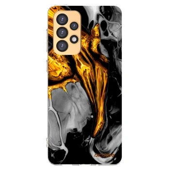 Picasee husă transparentă din silicon pentru Samsung Galaxy A33 5G A336 - Black Gold