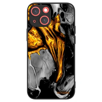 Picasee ULTIMATE CASE MagSafe pentru Apple iPhone 13 mini - Black Gold