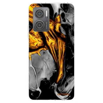 Picasee husă transparentă din silicon pentru Xiaomi Redmi 10 5G - Black Gold