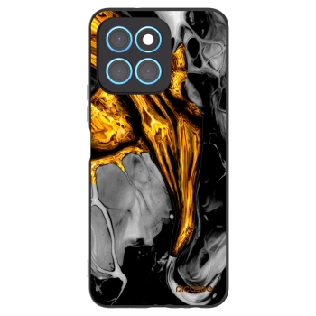 Picasee husă neagră din silicon pentru Honor X8 5G - Black Gold