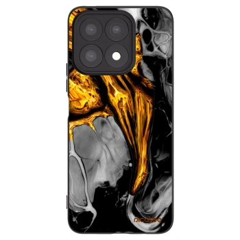 Picasee husă neagră din silicon pentru Honor X8a - Black Gold
