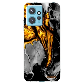 Picasee husă transparentă din silicon pentru Xiaomi Redmi Note 12 4G - Black Gold