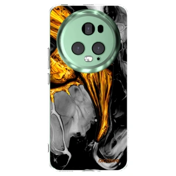 Picasee husă transparentă din silicon pentru Honor Magic5 Pro - Black Gold