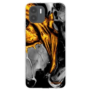 Picasee husă transparentă din silicon pentru Xiaomi Redmi A2 - Black Gold